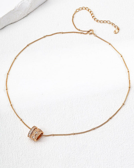 Sterling Silver Zircon Necklace & Earring Set