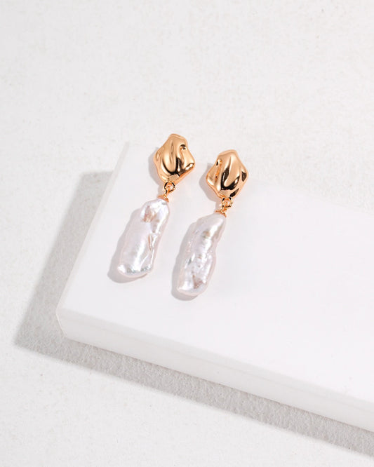 Elegant Pearl Drop Earrings