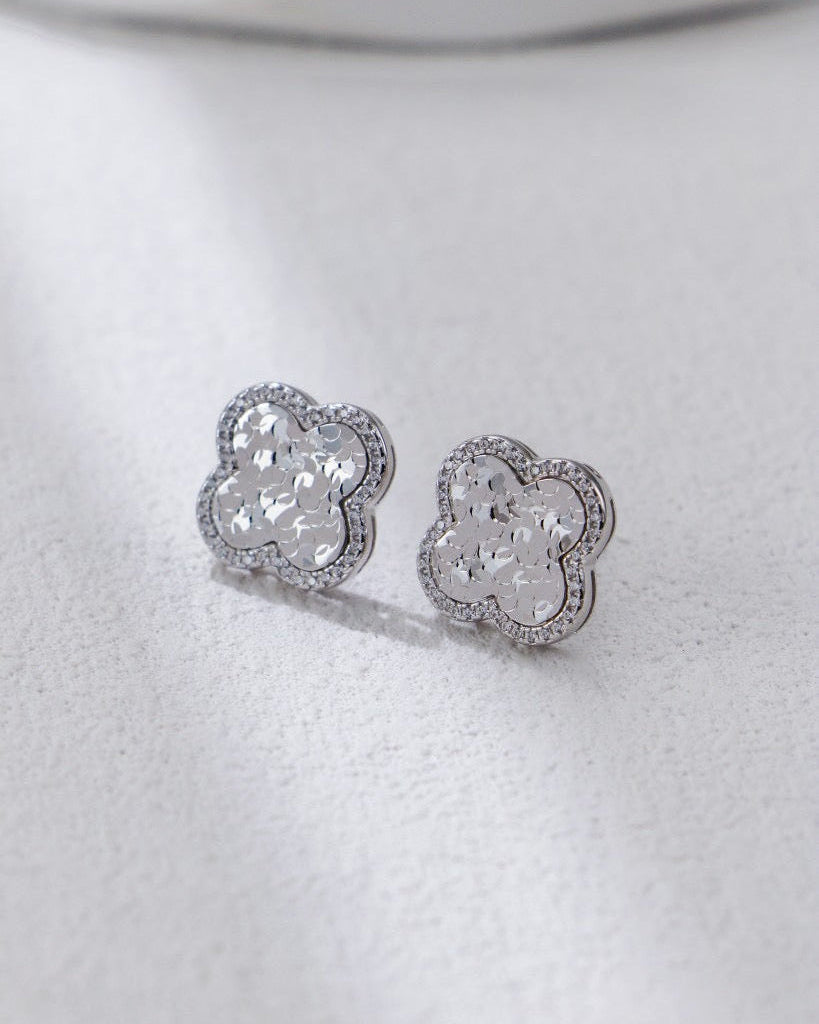 S925 Silver Four-Leaf Clover Jewelry Set