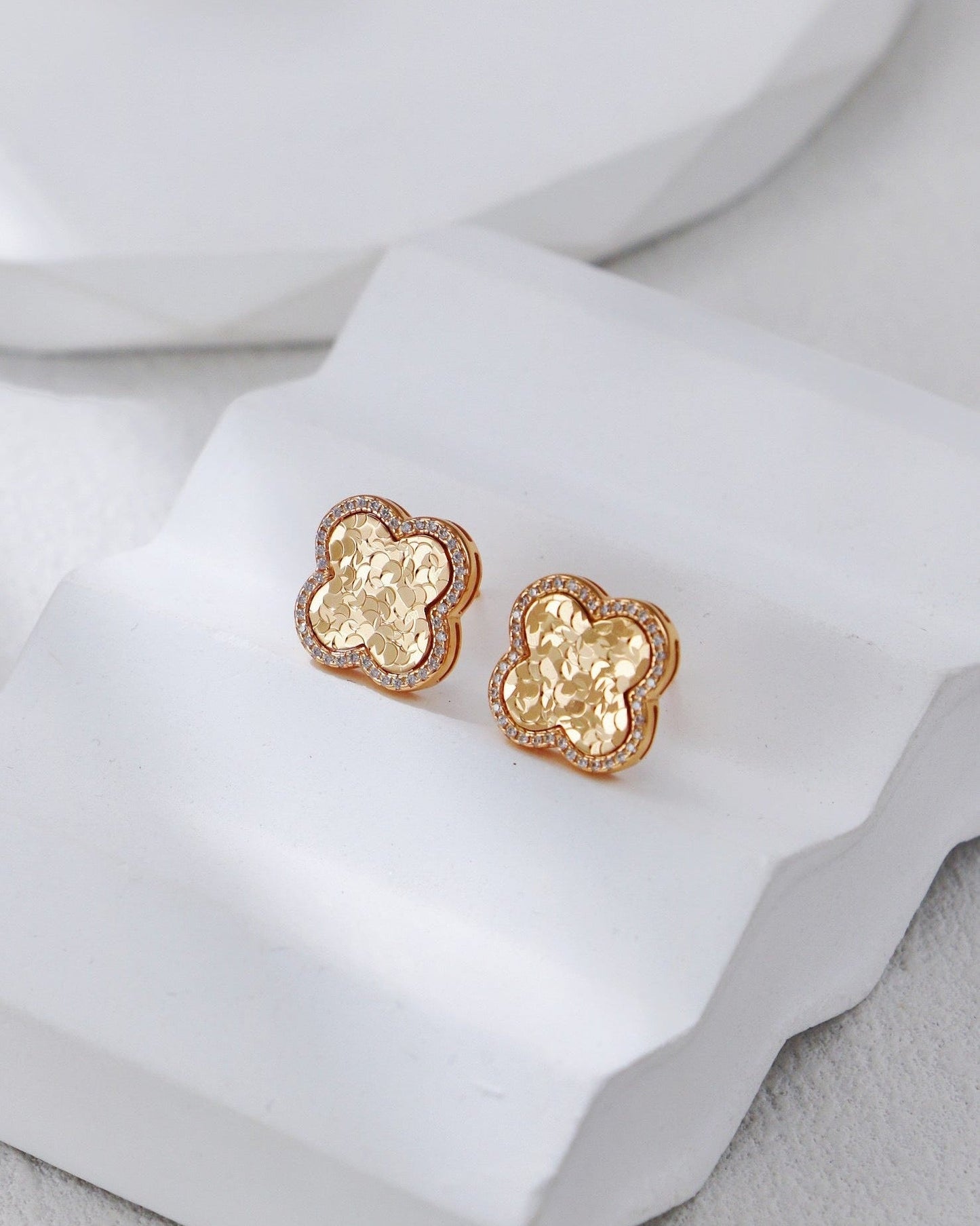 S925 Silver Four-Leaf Clover Jewelry Set