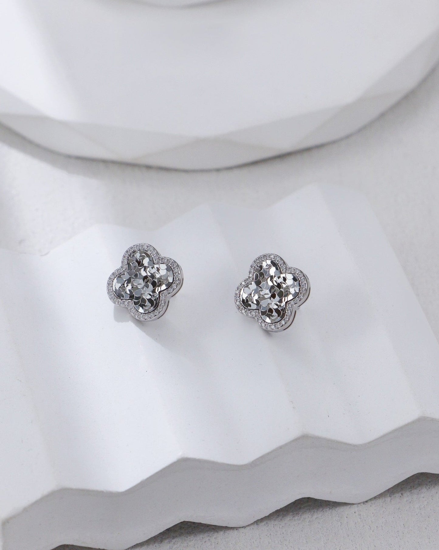 S925 Silver Four-Leaf Clover Jewelry Set